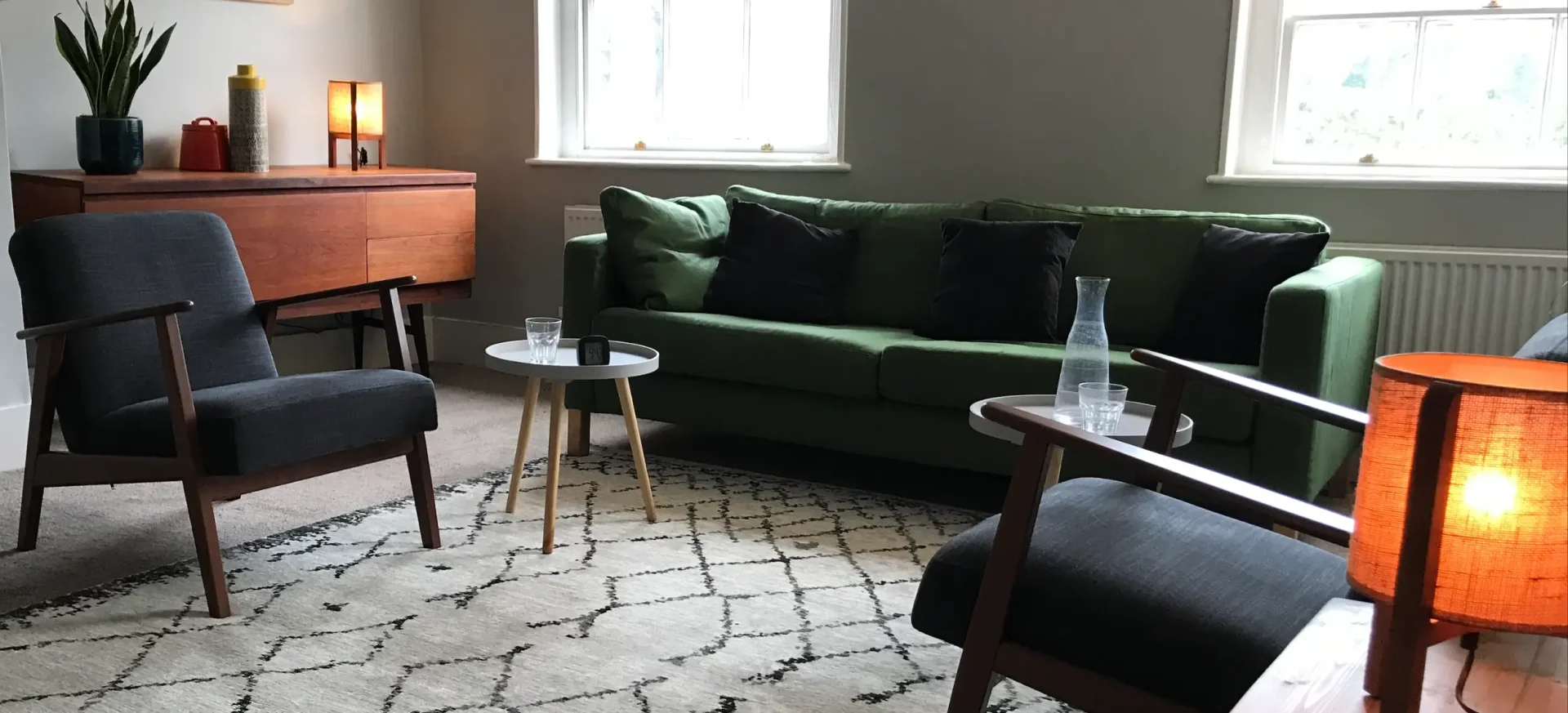 Counselling and psychotherapy room in Central London